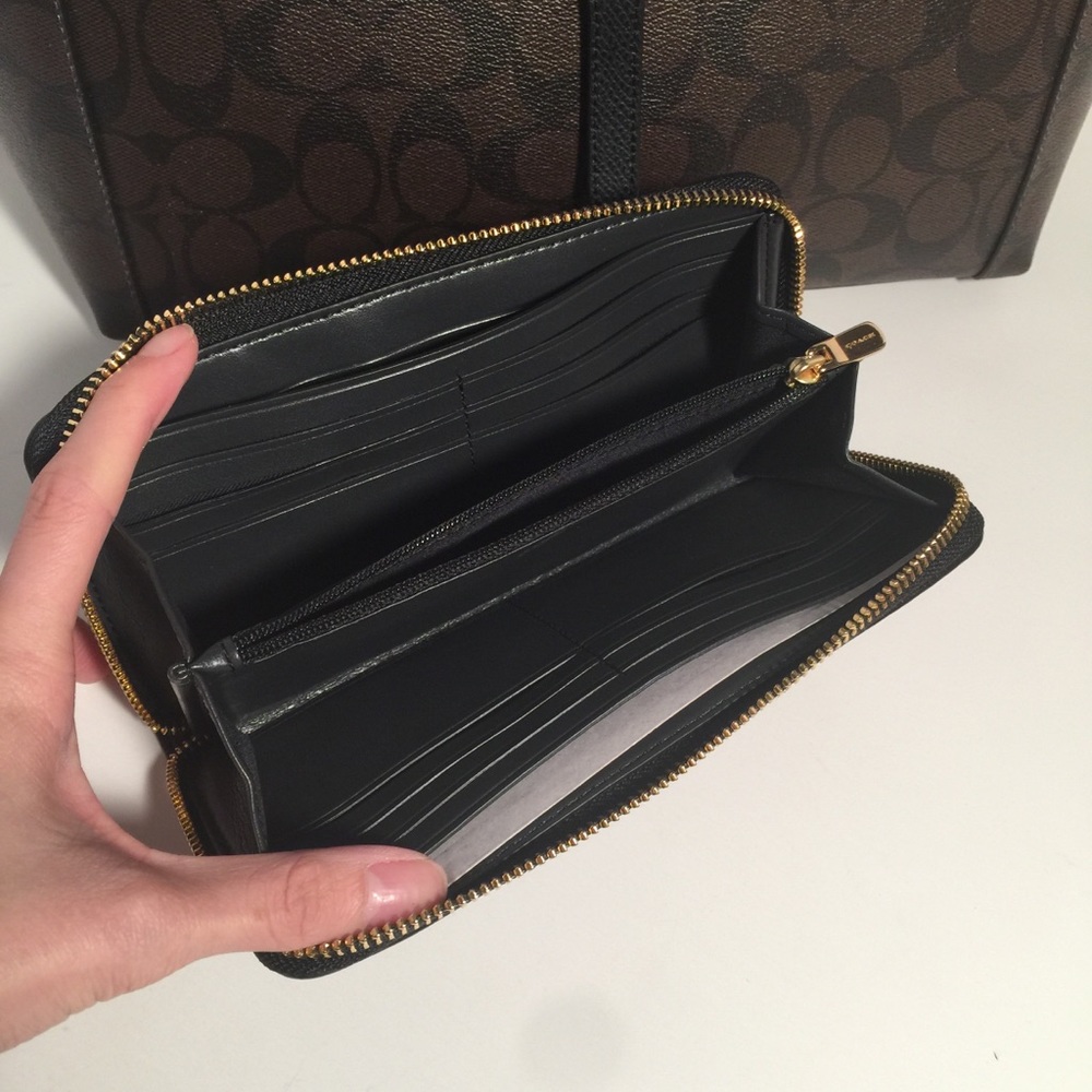 SET COACH CITY ZIP TOTE WITH POUCH+MATCHING WALLET - Picture 4 of 4